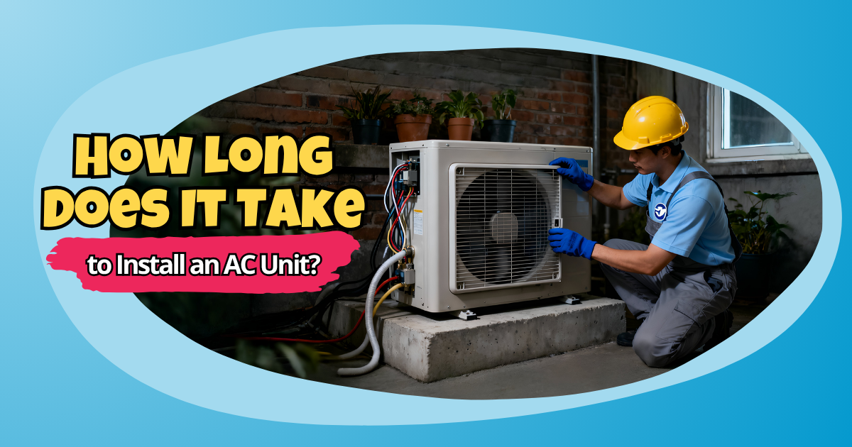 average ac installation time